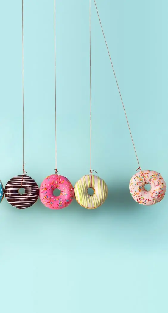 Pendule de donuts